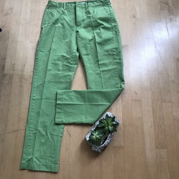bright green chinos